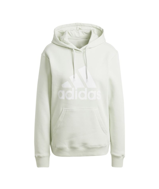 Moletom adidas Mulher Velo Essentials Big Logo Regular Verde