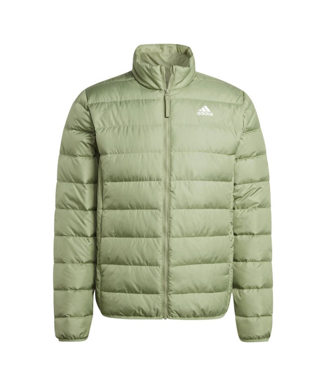 Veste Montagne Homme by Essentials Lite Down Green