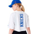 T-shirt New Era Logo de l'équipe NBA New York Knicks Blanc Femme
