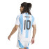 Camiseta de Futebol adidas Argentina 2024 Home Messi Homem Branco