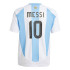 T-shirt de Football adidas Argentine 2024 Domicile Messi Enfant Blanc