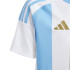 Camiseta de Futebol adidas Argentina 2024 Home Messi Infantil Branco