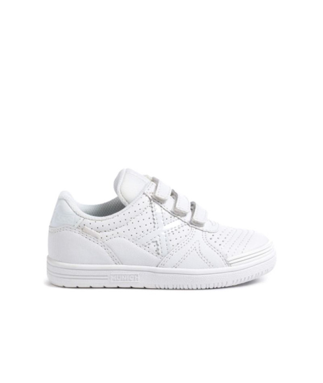 Zapatillas de Fútbol Sala Munich G-3 Kid Vco Profit 207 Infantil Blanco
