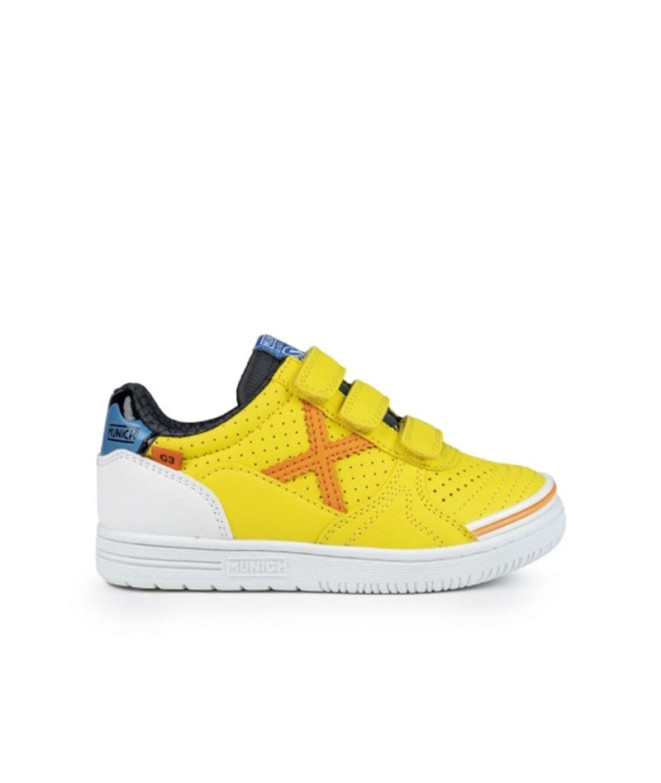 Zapatillas de Fútbol Sala Munich G-3 Kid Vco Profit 419 Infantil Amarillo