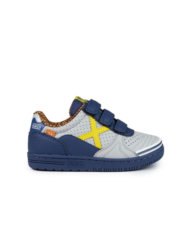 Zapatillas de Fútbol Sala Munich G-3 Kid Vco Profit 422 Infantil Gris