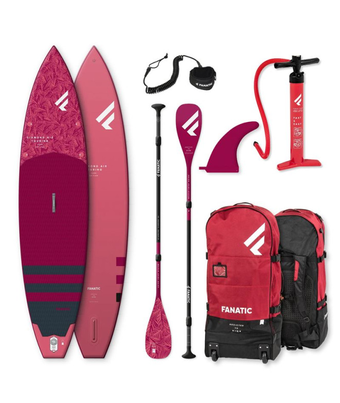 Tabela de Paddle Surfar Fanatic Pacote FAS-iSUP Diamond Air Touring 11'6" X 31"