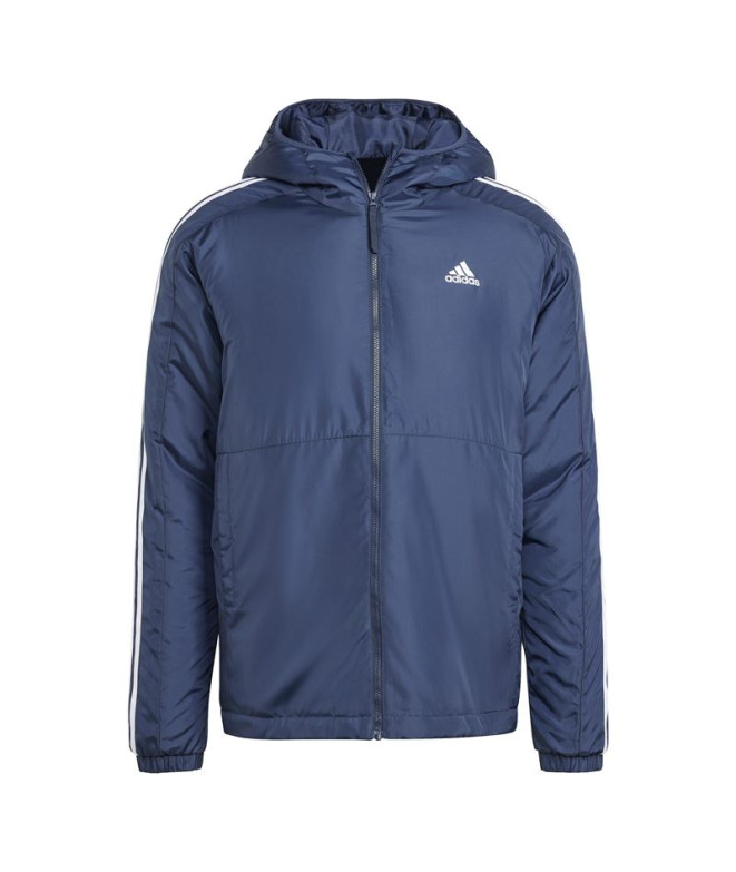 Veste Montagne adidas Homme by Essentials 3 Band Insulated Blue