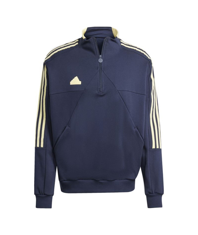 Moletom adidas Homem Fato de treino House Of Tiro Fleece Half Zip Blue