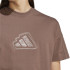 Camiseta adidas Homem All Szn Graphic Seasonal Castanho