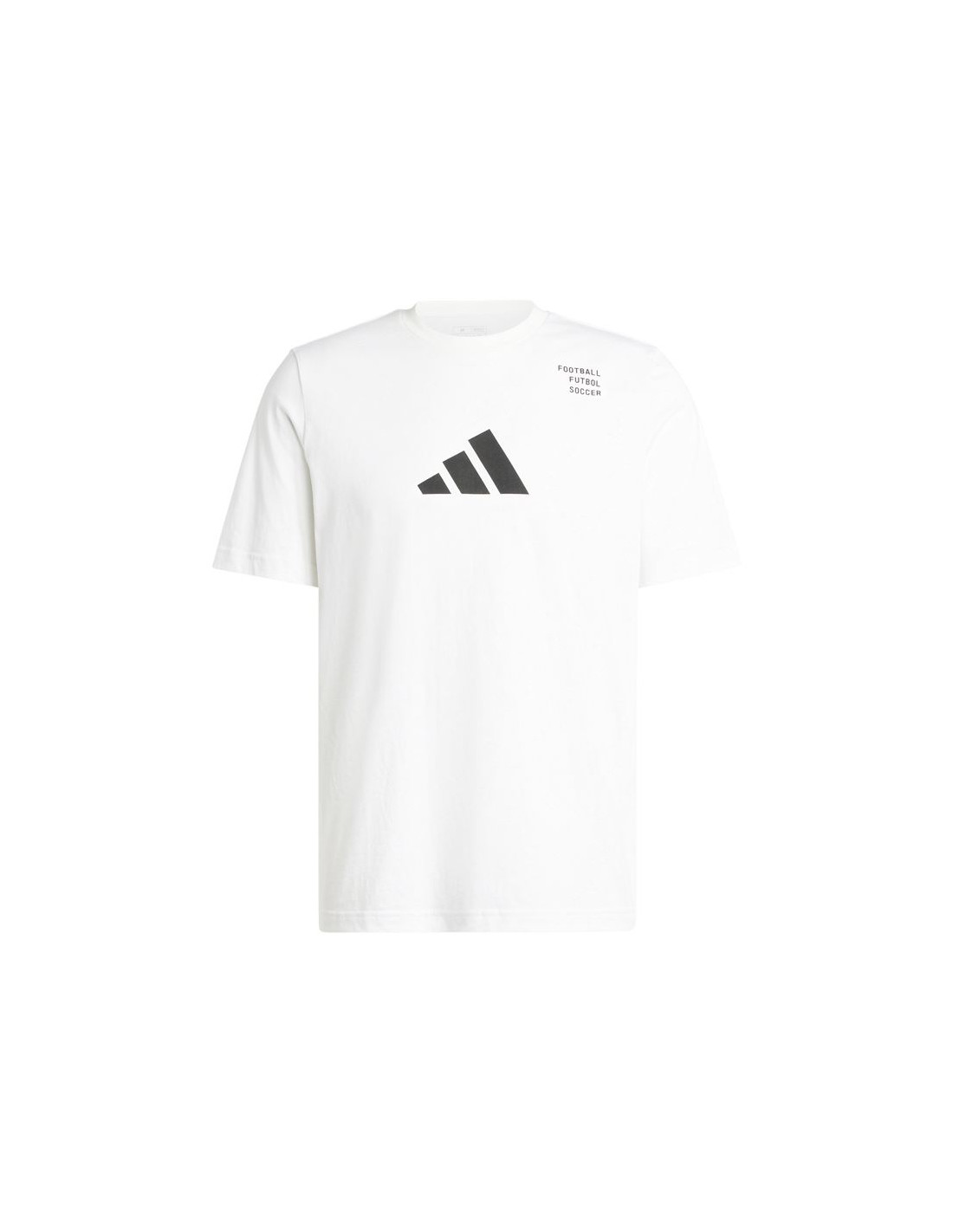 Camiseta de Fútbol adidas Category Logo Hombre Blanco/Negro