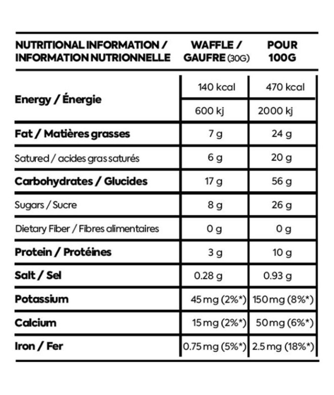 Gaufres Naak Sirop d'érable - Ultra Energy™...