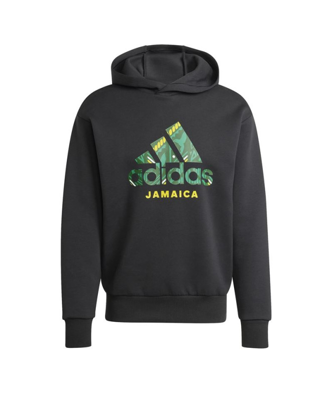 Moletom Futebol adidas Homem moletom com capuz de malha dupla by Jamaica Seasonal Preto