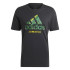 Camiseta Futebol adidas Homem de Jamaica Gráfico sazonal Preto