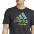 Camiseta Futebol adidas Homem de Jamaica Gráfico sazonal Preto