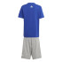 Conjunto adidas Essentials Logo Infantil Azul