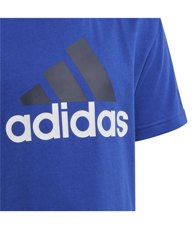 Conjunto adidas Essentials Logo Infantil Azul