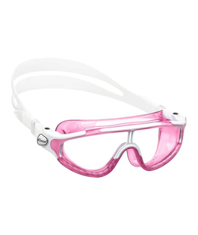 plongée Lunettes de protection Cressi King Baloo Rose/Blanc