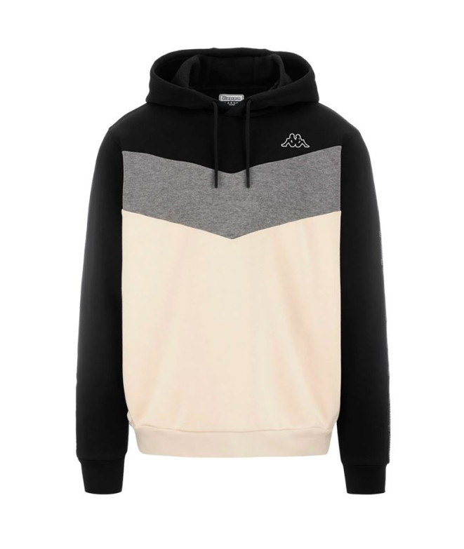 Sweat Kappa Homme Imagino Active Homme Noir/Blanc Naturel/Gris Ultim