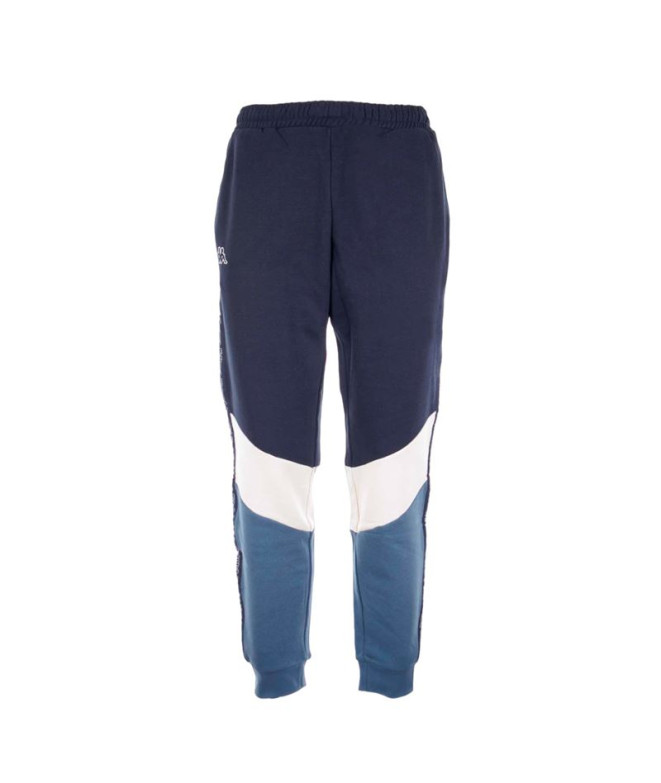 Pantalon Kappa Homme Idole Active Homme Bleu Océan/Blanc Naturel/Bleu