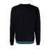 Moletom Kappa Homem Idisson Active Man Azul Oceano/Branco Natural/Azul