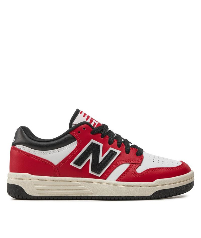 Chaussures New Balance 480 rouge/blanc Enfant