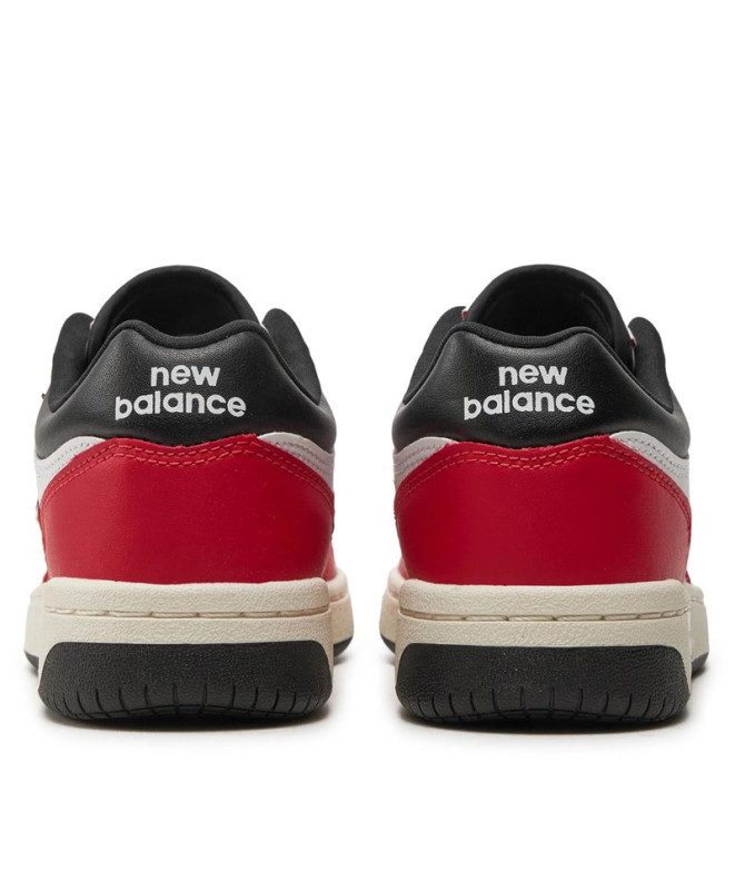Chaussures New Balance 480 rouge/blanc Enfant