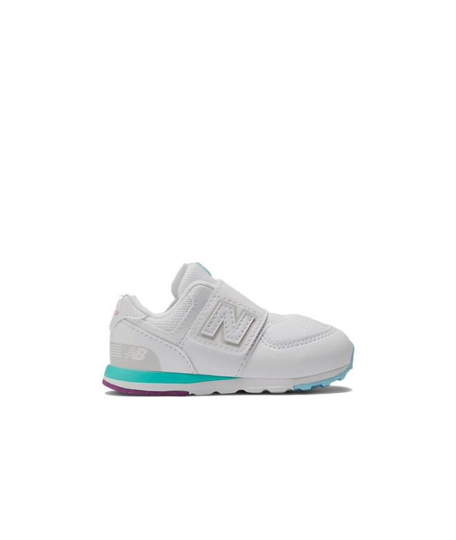 Chaussures New Balance 574 NEW-B HOOK & LOOP Blanc Enfant