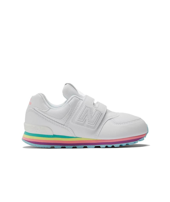 Chaussures New Balance 574 Core Hook & Loop Blanc Enfant