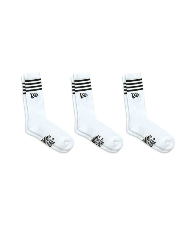 chaussettes New Era Chaussette rayée NE WHI