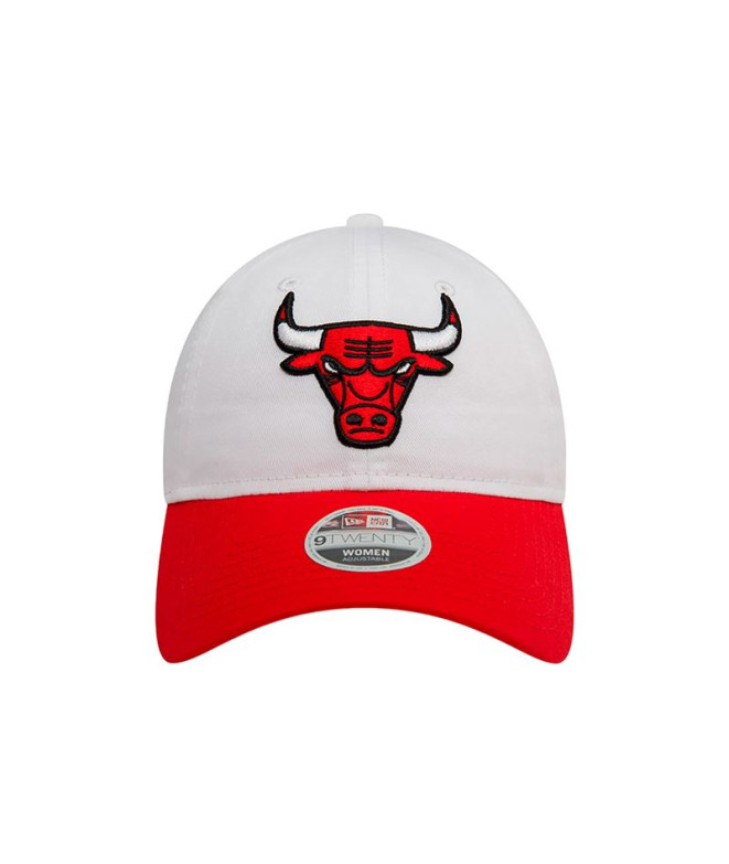 Gorra New Era NBA 9TWENTY Chicago Bulls Mujer Blanco