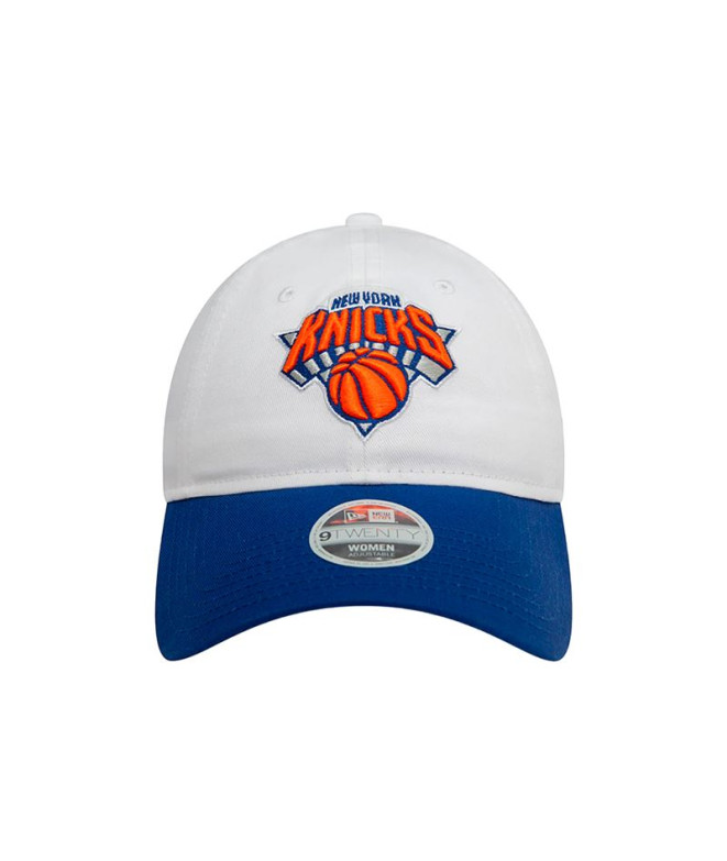 Boné New Era Mulher New York Knicks NBA 9TWENTY Branco