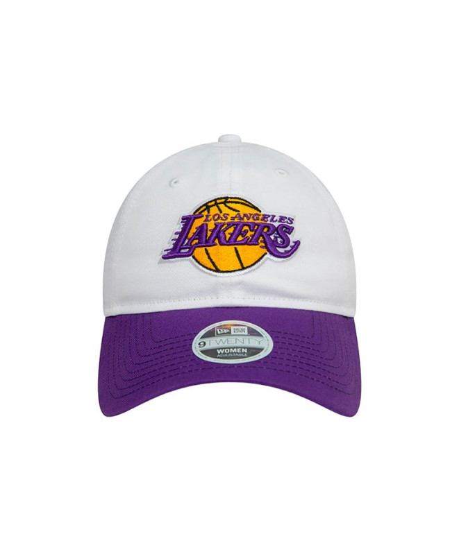 Gorra New Era LA Lakers NBA 9TWENTY Mujer Blanco