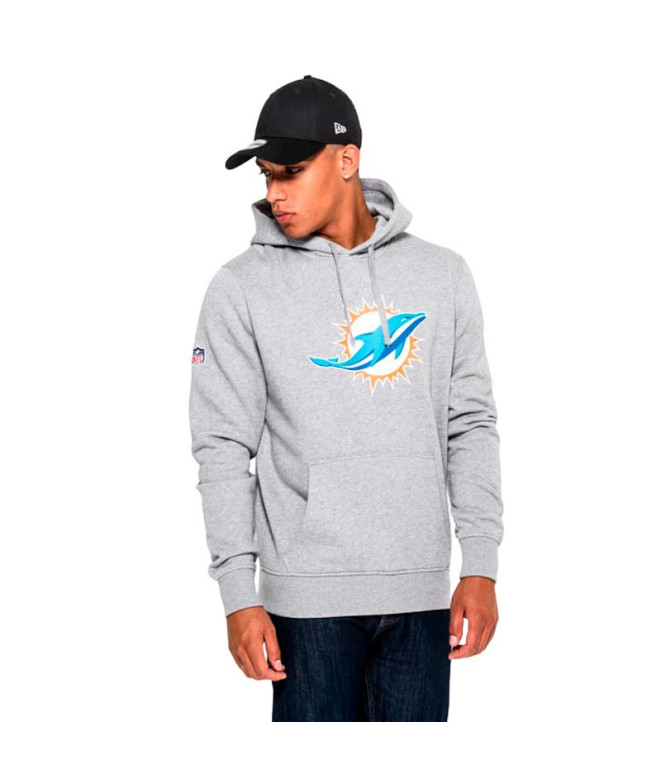 Sweat New Era NFL Regular Miami Dolphins Gris Homme