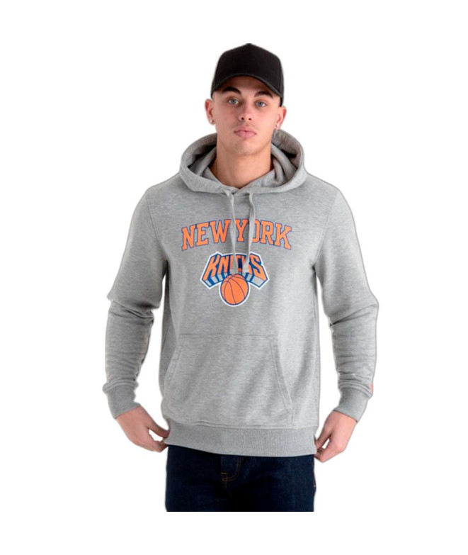 Moletom New Era NBA Regular New York Knicks Cinzento Homem