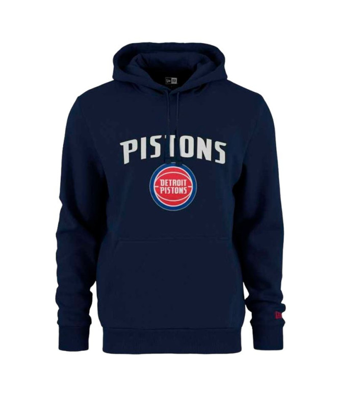 Moletom New Era NBA Regular Detroit Pistons Cinzento Homem