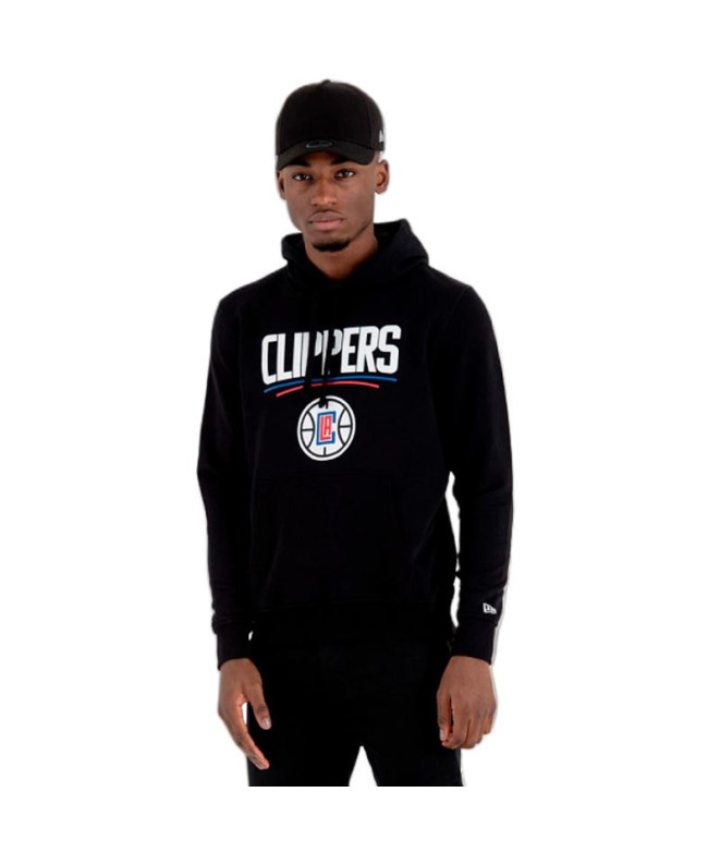 Moletom New Era NBA Regular Lo Angeles Clippers Preto Homem