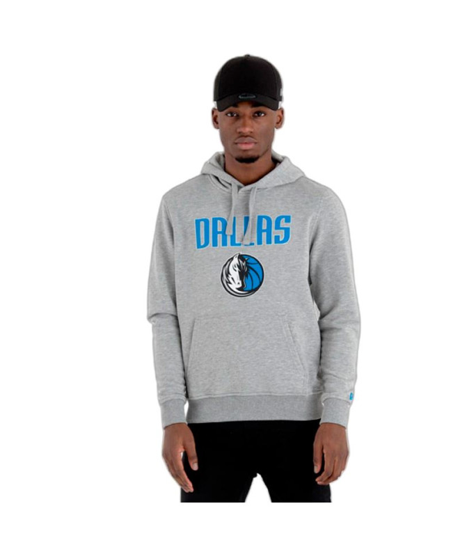 Moletom New Era NBA Regular Dallas Mavericks Cinzento Homem