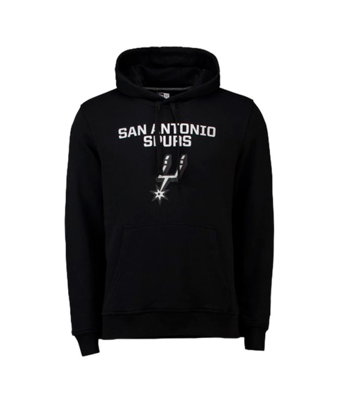 Moletom New Era NBA Regular San Antonio Spurs Preto Homem