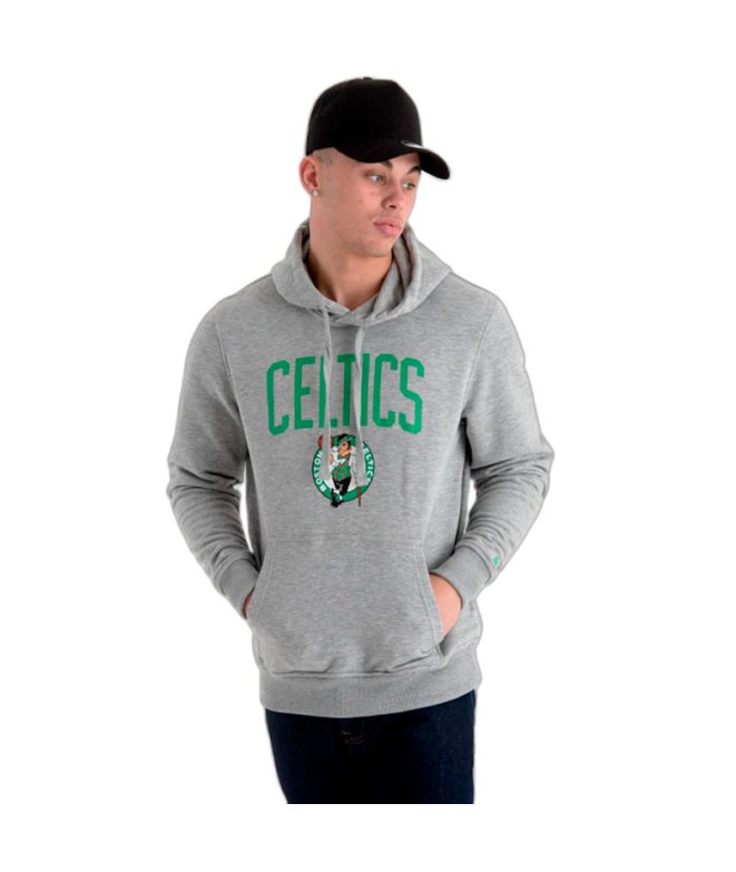 Moletom New Era NBA Regular Boston Celtics Cinzento Homem