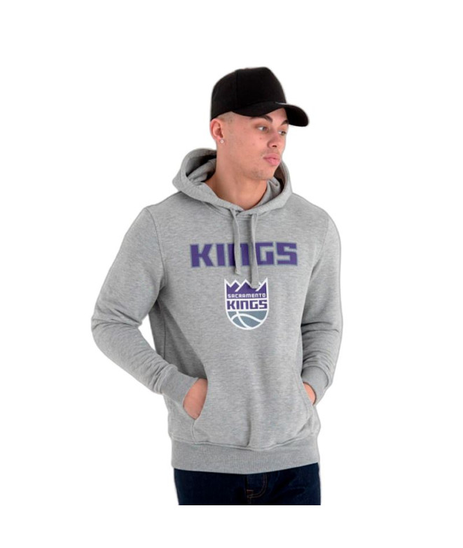 Sweat New Era NBA Regular Sacramento Kings Gris Homme