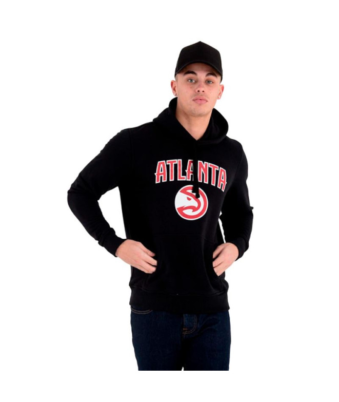 Moletom New Era NBA Regular Atlanta Hawks Preto Homem