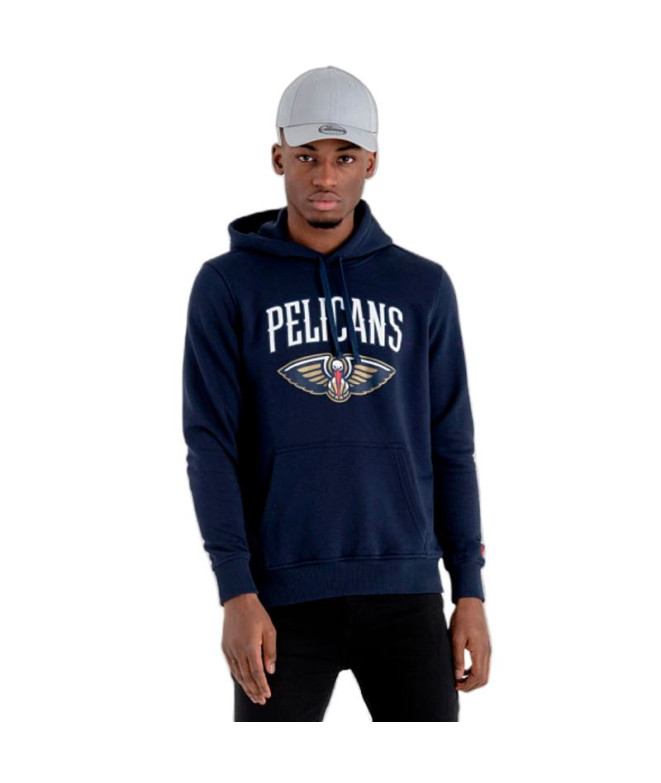 Moletom New Era NBA Regular New Orleans Pelicans Cinzento Homem