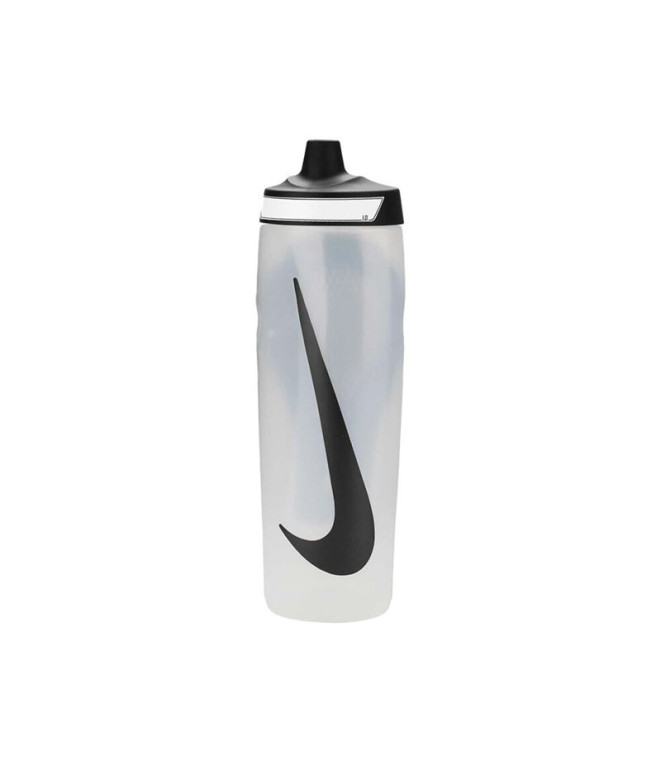 Botella de Fitness Nike Refuel Grip 18 Oz Blanco