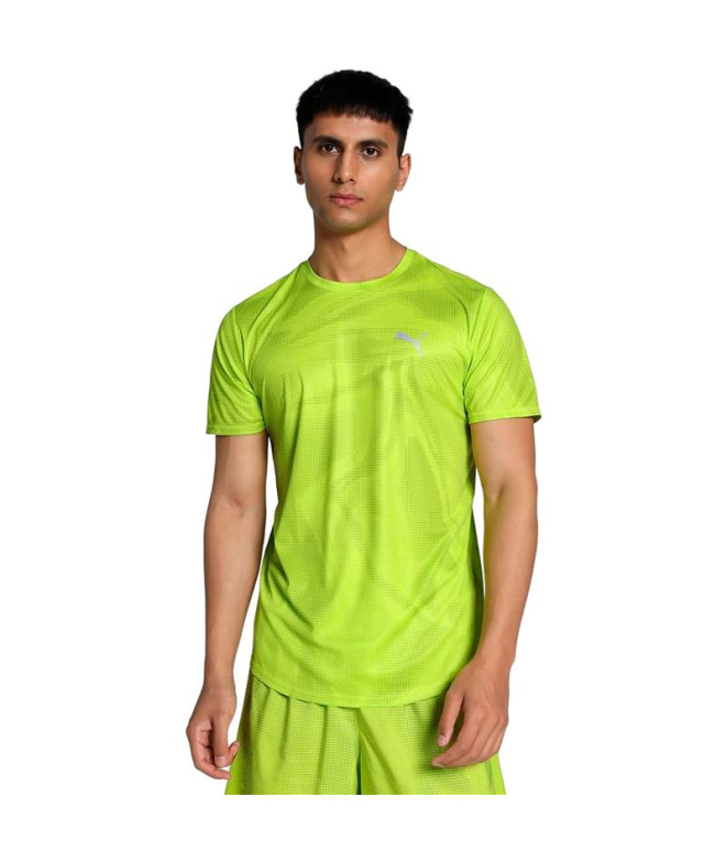 Camiseta Running por Puma Run Favorite AOP Lima Homem