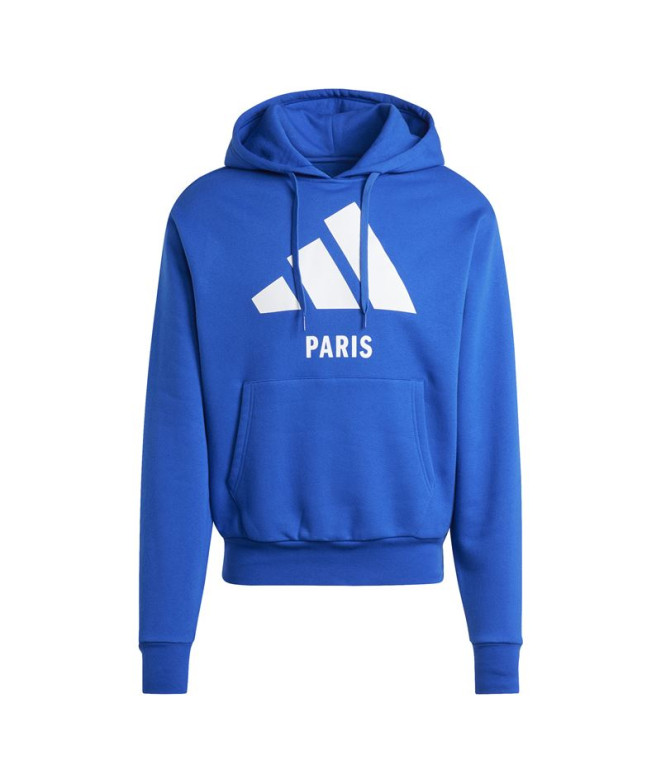 Moletom adidas Casaco com capuz Paris Azul