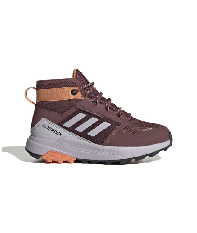 Chaussures Montagne adidas Enfant de Terrex Trailmaker Mid Rain.Rdy Garnet