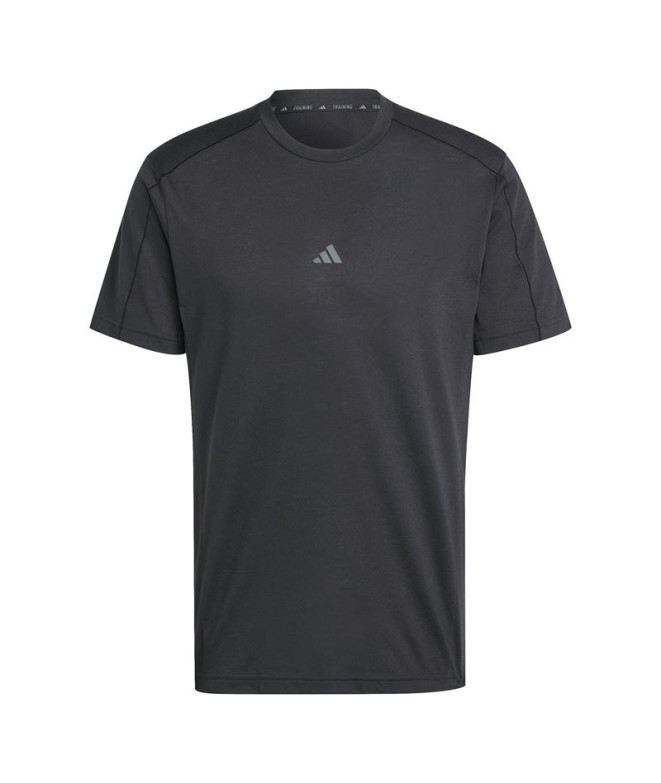 Camiseta Fitness adidas Yoga Homem de Preto