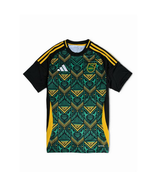 Camiseta Futebol adidas Homem de Jamaica 2024 Away Jersey Preto