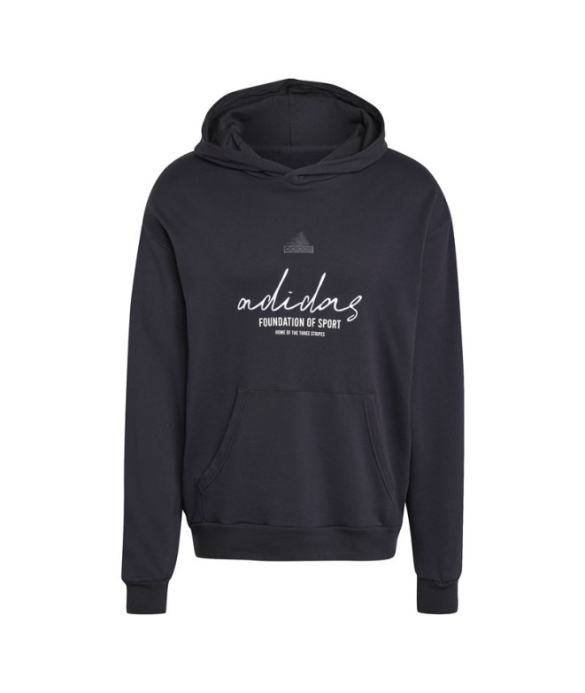 Sudadera adidas Brand Love French Terry Hombre Negro