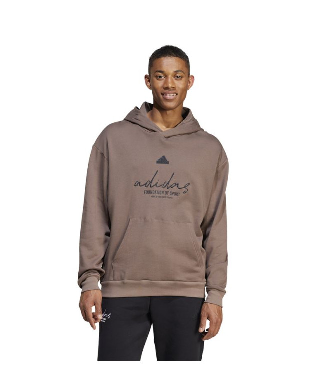 Moletom adidas French Terry Homem Marca Love Brown